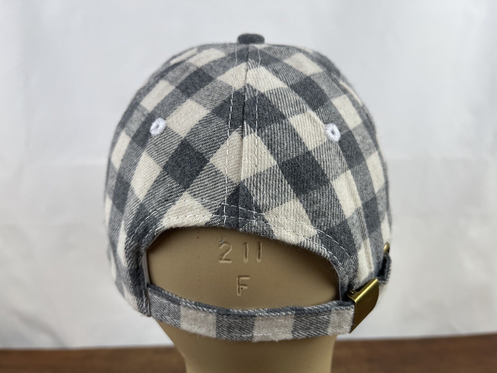 Checkered Cotton Adjustable Baseball Cap Hat - image 5