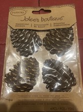 RARE Jolee's Parcel Glittered Edge Pine Cones Winter Xmas Scrapbooking Stickers
