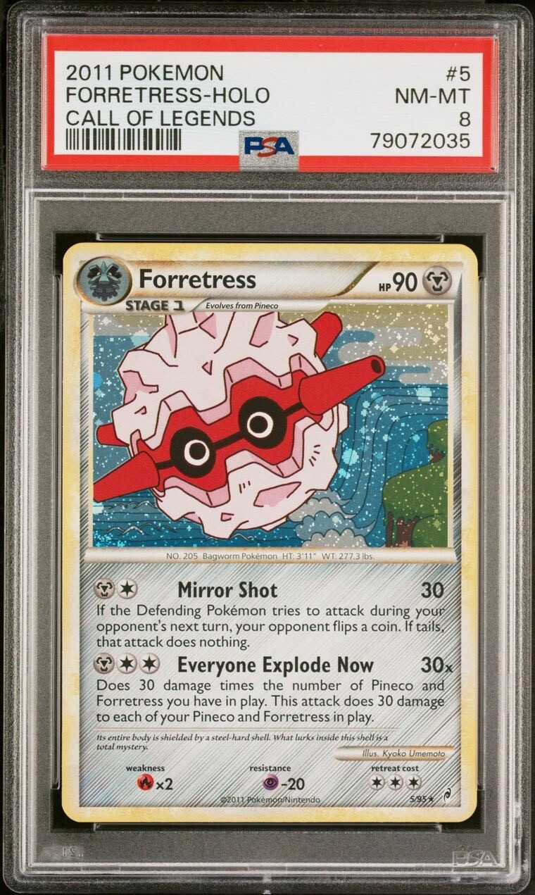 PSA 8 NM-MT Forretress 5/99 Call of Legends Holo Pokemon Card