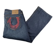 True Religion Brand Jeans Mens Size 38 Blue Denim Made In USA Cotton Preowned
