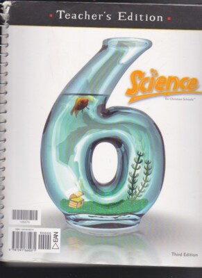 BJU Press: Science 6 Teacher's Edition for use with 3d Ed. SPiral Bound VG