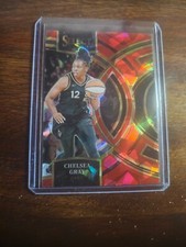 2024 Select WNBA Premier Red Cracked Ice Prizm SP #138 Chelsea Gray Aces