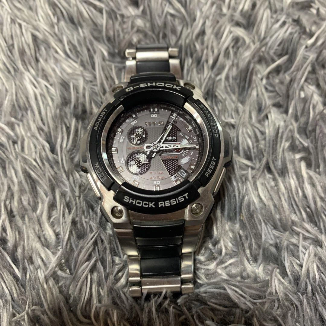 CASIO G-SHOCK MTG-1100 Black Silver Mens Watch Used 2d20044 | eBay
