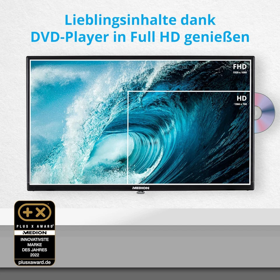 MEDION MD20114 Fernseher 59,9 cm/24" Zoll Full HD LCD TV DVD CARADAPTER CI+ E - Bild 4 von 4