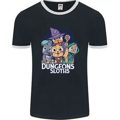 Dungeons & Sloths Rollenspiel Spiele RPG Herren Ringer Maglietta Fotl - Bild 1 von 4