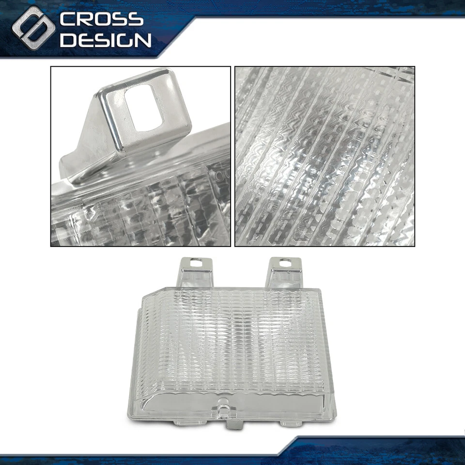 Luz marcadora de esquina lateral de señal de giro delantera cromada apta para camioneta GMC Chevy  Foto 4 de 4