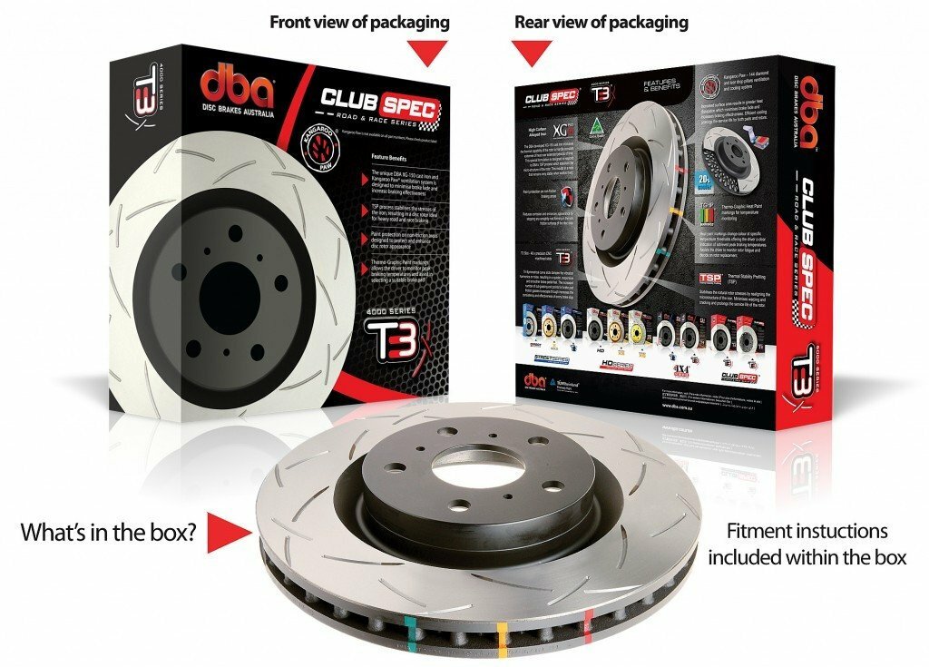 DBA T3 4000 Slotted Rotors PAIR