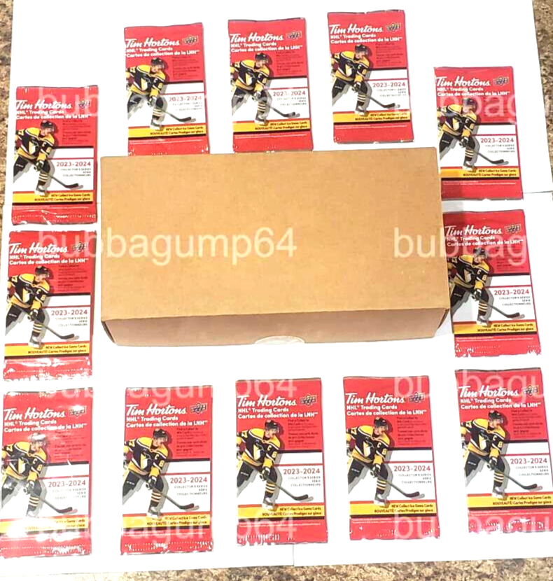 🔥 202324 UD TIM HORTONS BOX 100 WAX PACKS UNOPENED / SEALED HOCKEY