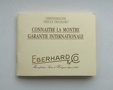 EBERHARD Guarantee Warranty (Unwritten) per Chronomaster FRECCE TRICOLORI