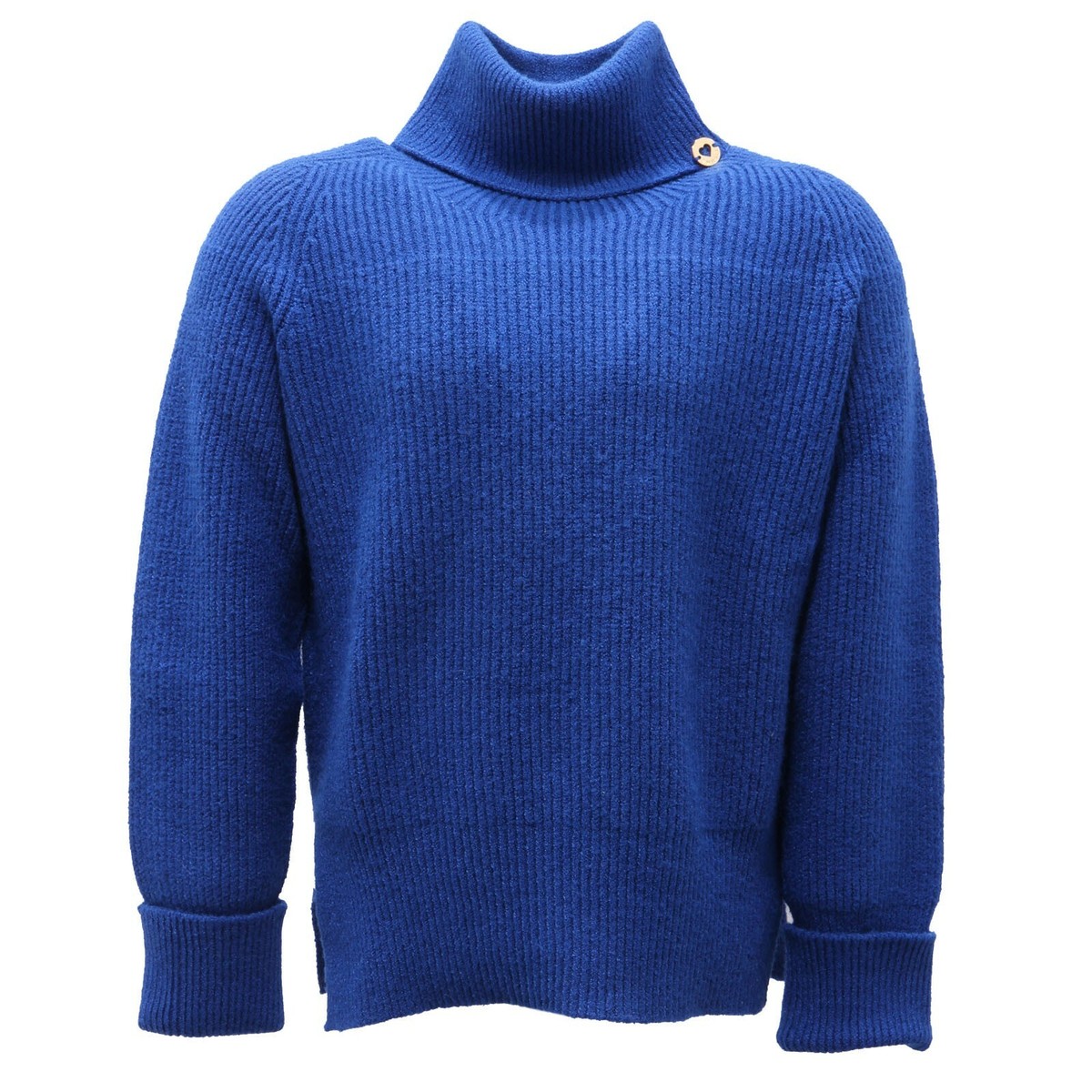 1534AF maglione bimba girl TWINSET bluette viscose blend sweater