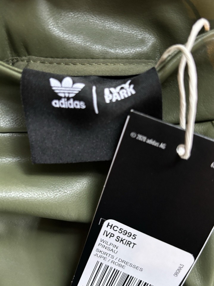 BNWT ADIDAS IVY PARK FAUX LEATHER SKIRT SIZE SMALL eBay