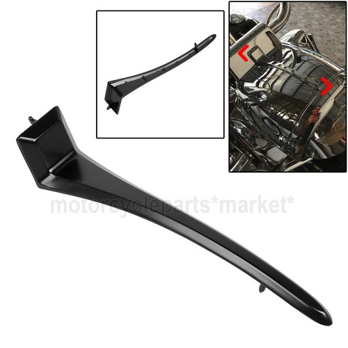 Motorcycle Black Top Headlight Cover Trim Spear Fit For Harley 88-2013 Road King - Foto 2 di 13
