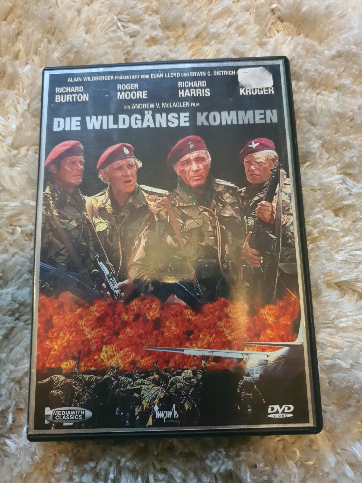 War Movie - Did Wildganse Kommen - Dutch DVD -  Roger Moore - Richard Burton