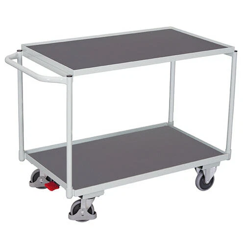 Tischwagen / Etagenwagen / Transportwagen / 2 Etagen / Traglast 250 kg / grau - Bild 2 von 2