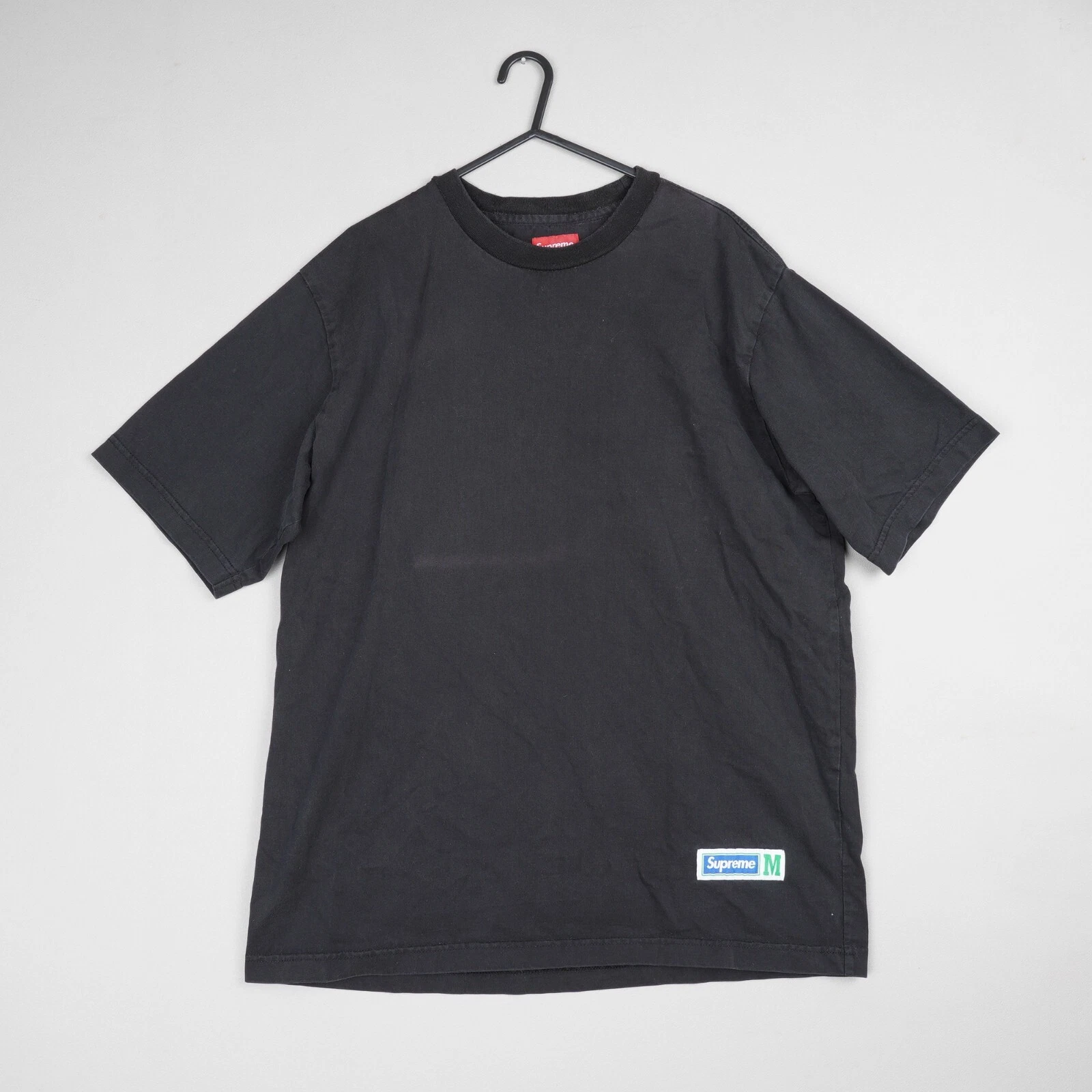 Supreme T Shirt Homme Medium Noir Étiquette Athlétique S/S Haut Manches Courtes B63