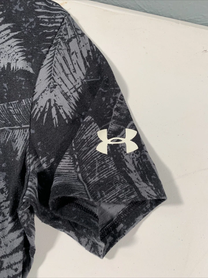 Camiseta de Entrenamiento Under Armour Rock Project Warrior Mana Para Hombre M Negra Floral Toro Foto 3 de 4