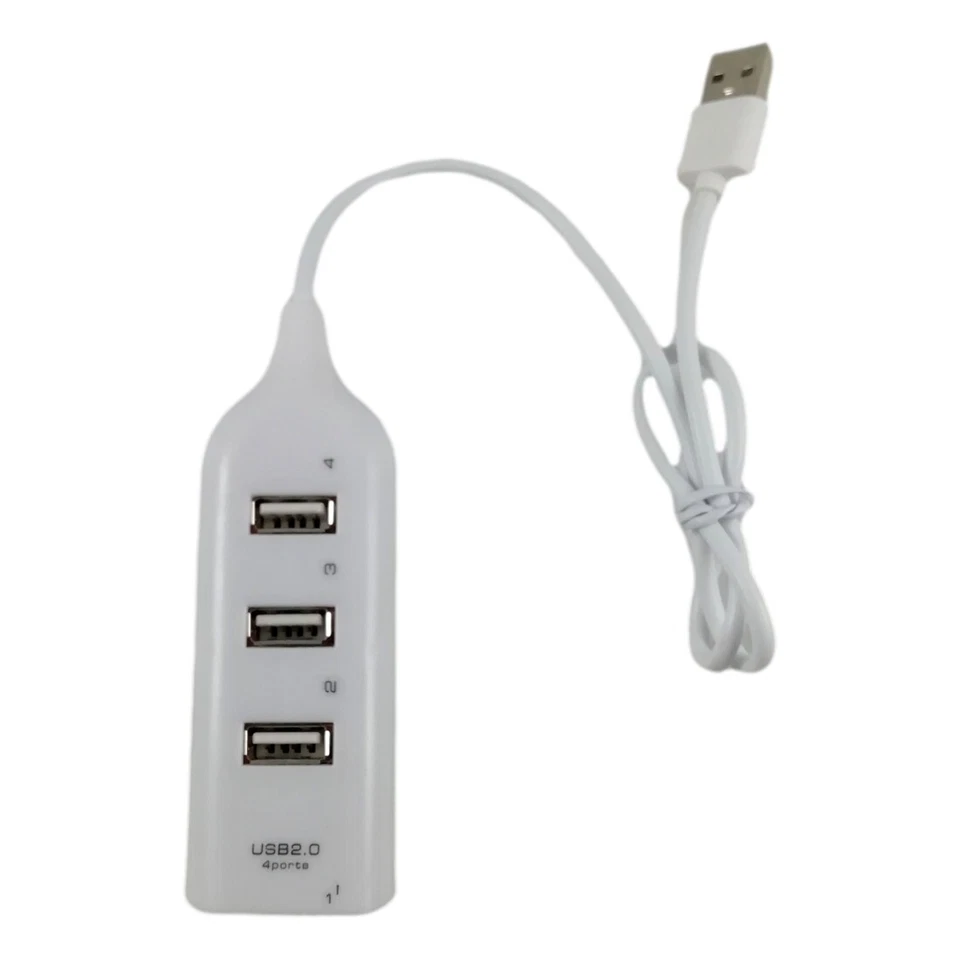 Hub 4 Ports USB 2.0 Splitter Multiprise avec Câble 25 cm PC Ordinateur Portable - Photo 2/2