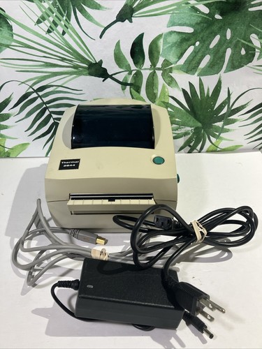 Eltron Zebra UPS LP2844 CTP Direct Thermal Barcode Printer USB Cords Tested