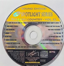 SC8792   COUNTRY HITS SOUND CHOICE KARAOKE CDG LOT WA