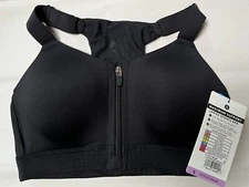 NWT LAYER 8 LADIES SPORTS BRA W/F MAXIMUM SUPPORT METEOR L WB0088 LBRA SMALL $42