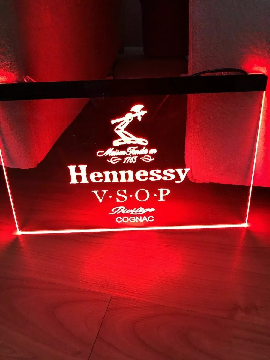 HENNESSY VSOP COGNAC Led Neon Light Up Sign Bar Pub Man Cave Sport