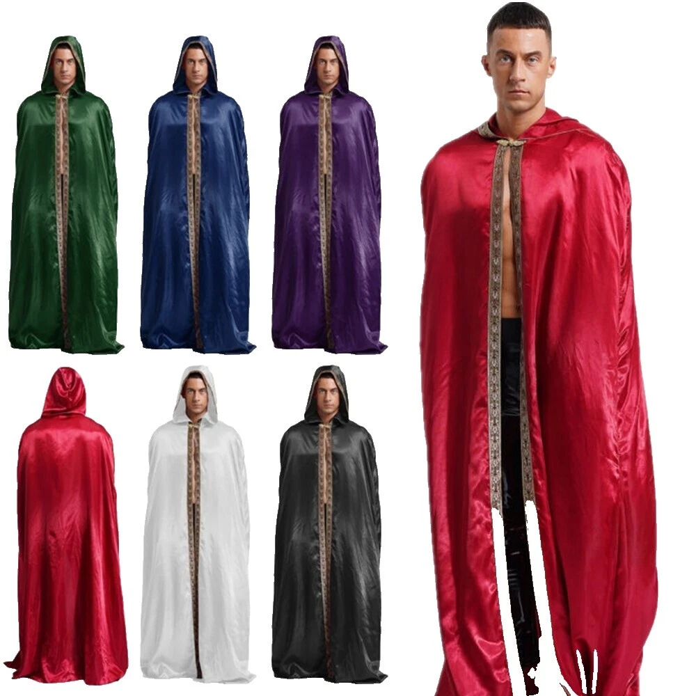 Satin Cape Halloween Costumes for Men