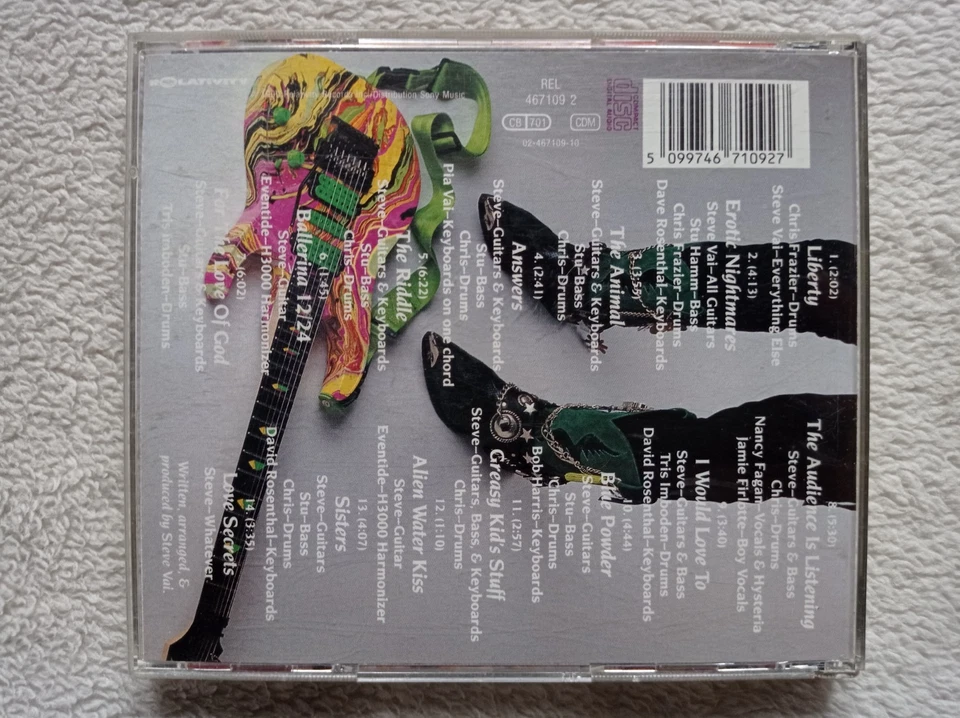 CD STEVE VAI "Passion And Warfare" RELATIVITY 467109 2 EUROPE 1993 VG++ ° - Photo 2/3