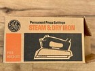 Vintage General Electric Steam and Dry Iron Model F63 9253-312 IN ORIGINAL BOX