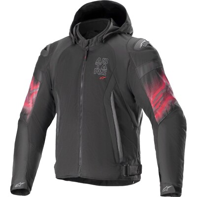 Herren Motorrad Jacke XL - Alpinestars Zaca Air Venom WP wasserdicht mit Kapuze