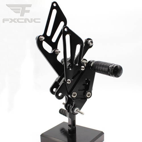 CNC Black Adjustable Rearsets Footrests For Honda CBR 1000 RR 2008-2016 GP shift - Picture 8 of 10