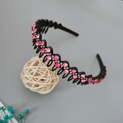 6 Strass-Haarbänder Mit Zähnen – Rutschfest, Für Frauen & Mädchen, Elegantes Set In Mixed Colors