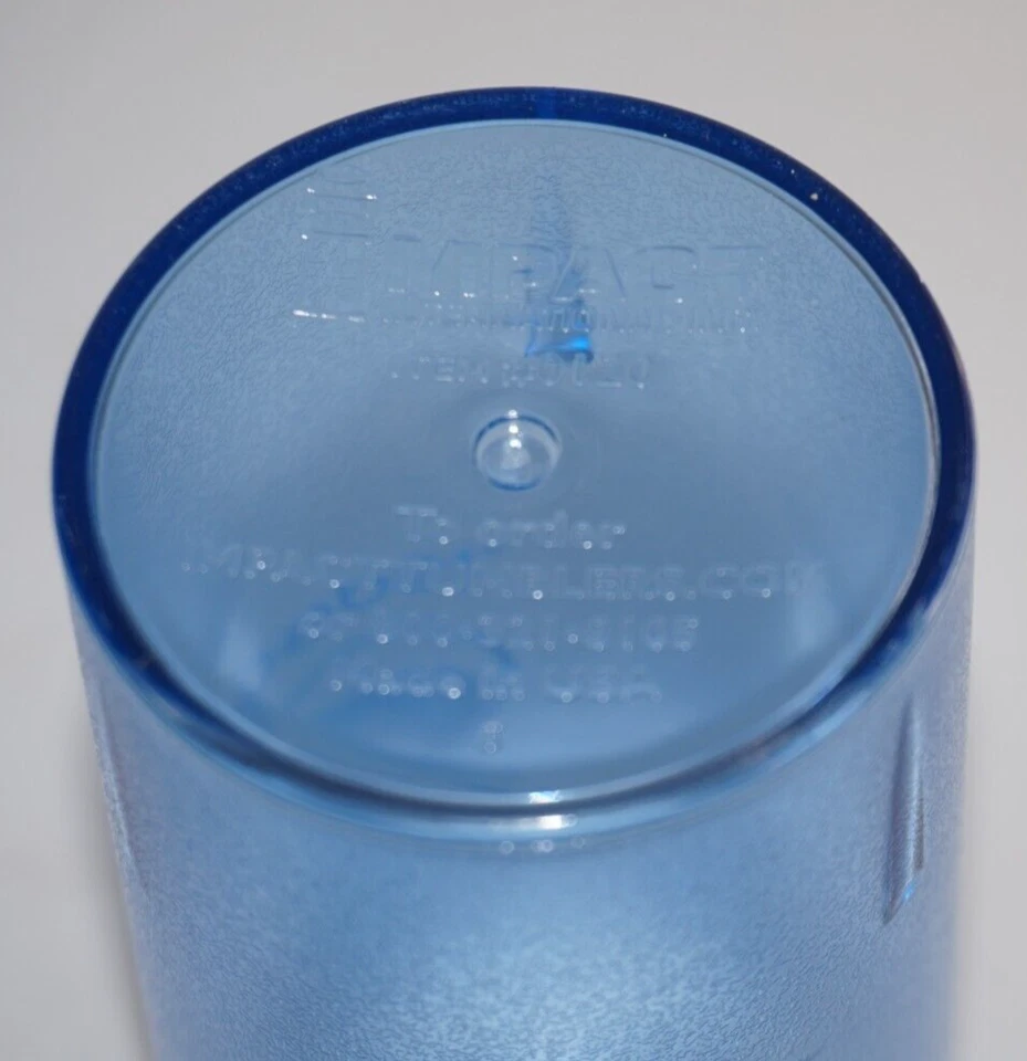 Pepsi Blue Plastic Restaurant Cups Glasses Lot of 12 NEW 20oz Impact 0120 - Image 4 of 4