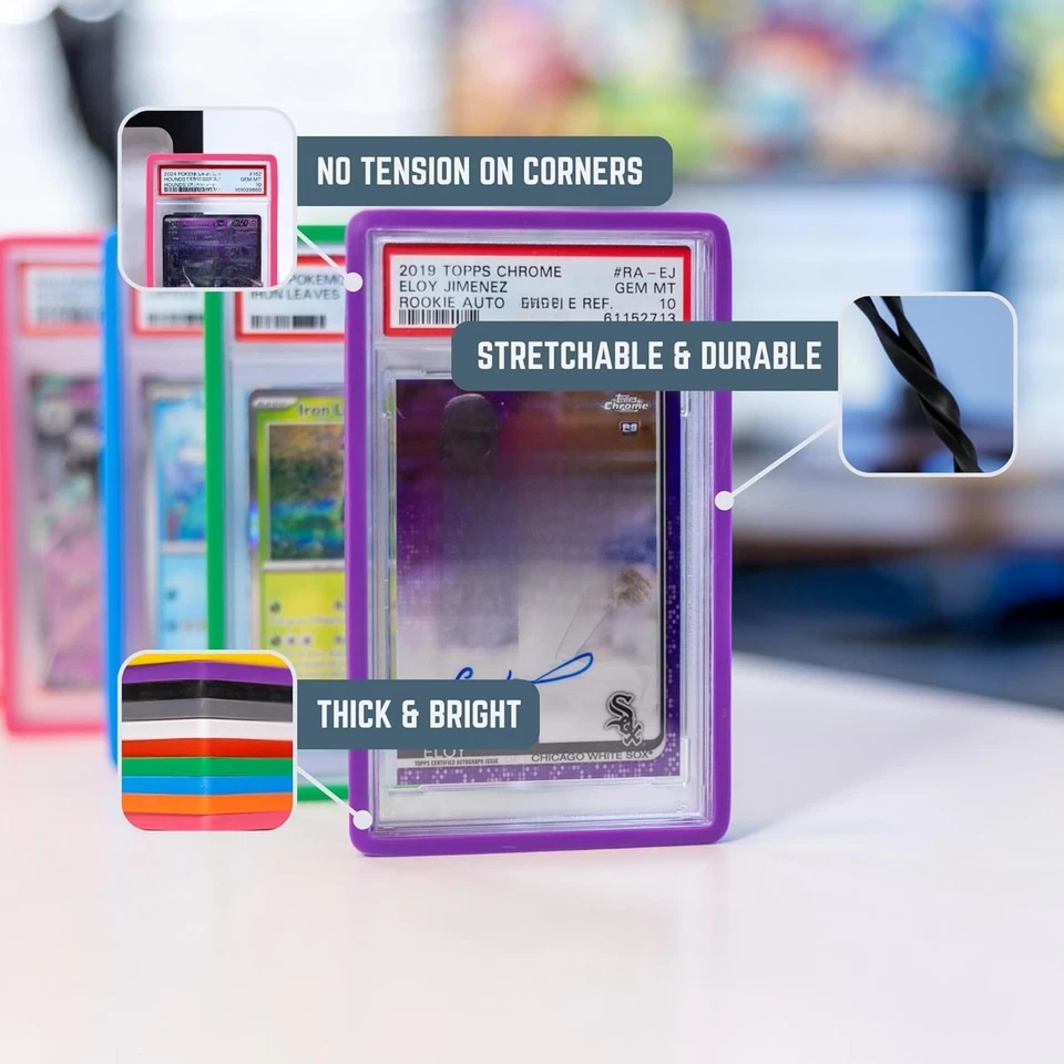 1-50x PSA Slab Protector Silicone Bumper Guard for Standard PSA Graded Cards - image 2 of 4