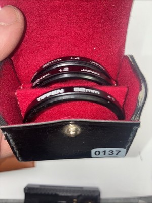 TIFFEN 52mm Close-Up Lens Filter Set +1 +2 +3 HCE w/ Case Japan Macro Photograph