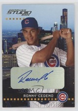 2004 Donruss Studio Rookie 181/766 Ronny Cedeno #202 Auto 0p9s