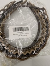Lot of 6 Plastic Non-Slip Wavy Headbands Soli...