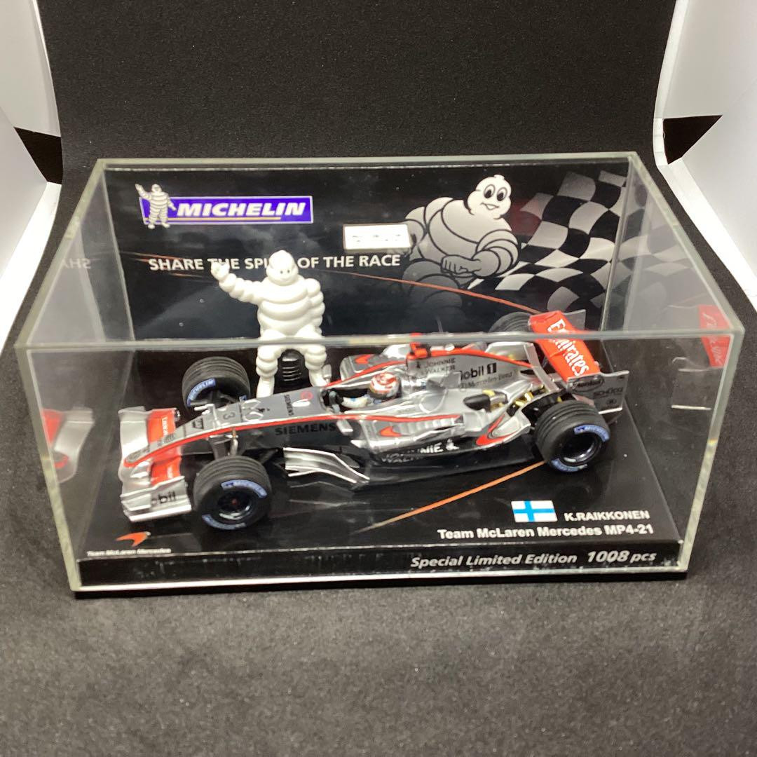 ミニチャンプス 1/43 マクラーレン MP4-21 ライコネン ミシュラン別注 Mclaren F1 MP4-21 #3 Kimi Raikkonen Ice Man Year 2006 1:43