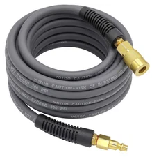 Hybrid Air Hose 1/4-Inch by 25-Feet 300 PSI Heavy Duty, Lightweight, Kink Res...