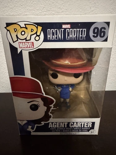 Figura Cabeza Bobble Funko Pop Marvel Agent Carter #96 Peggy Carter