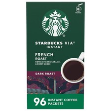 Starbucks VIA Instant Coffee, Dark Roast 0.11 Ounce Pack of 96 