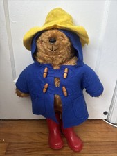 Vintage Paddington Bear 20" Large Stuffed Animal Plush Rare HTF Great Britten