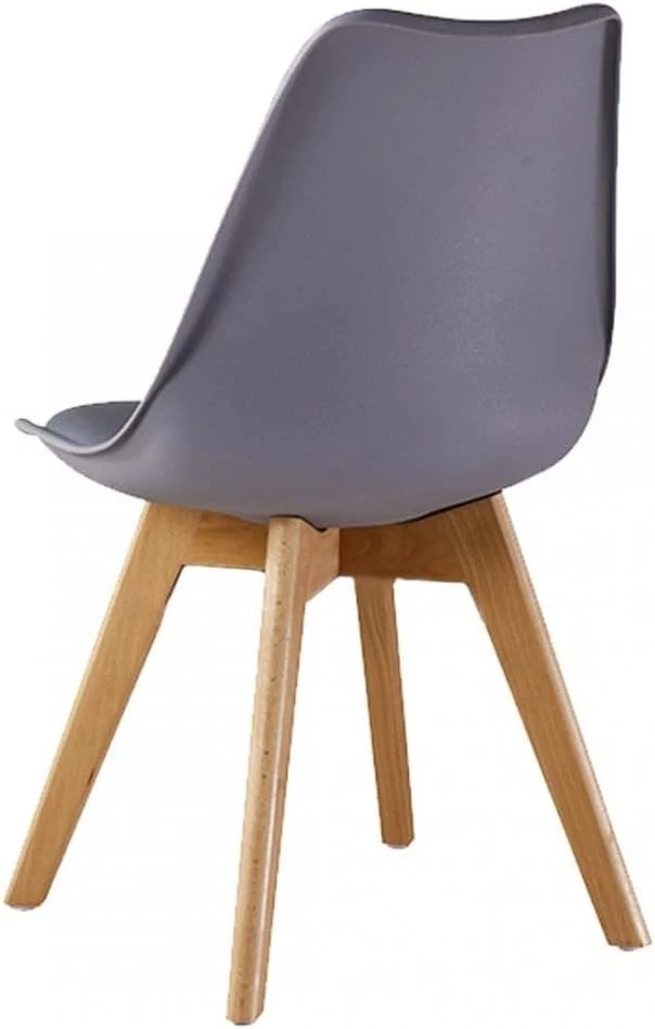 GRAU 6er Set Tulpe Esszimmerstühle Designer Stühle Holz Home Office Küche UK - Bild 4 von 4