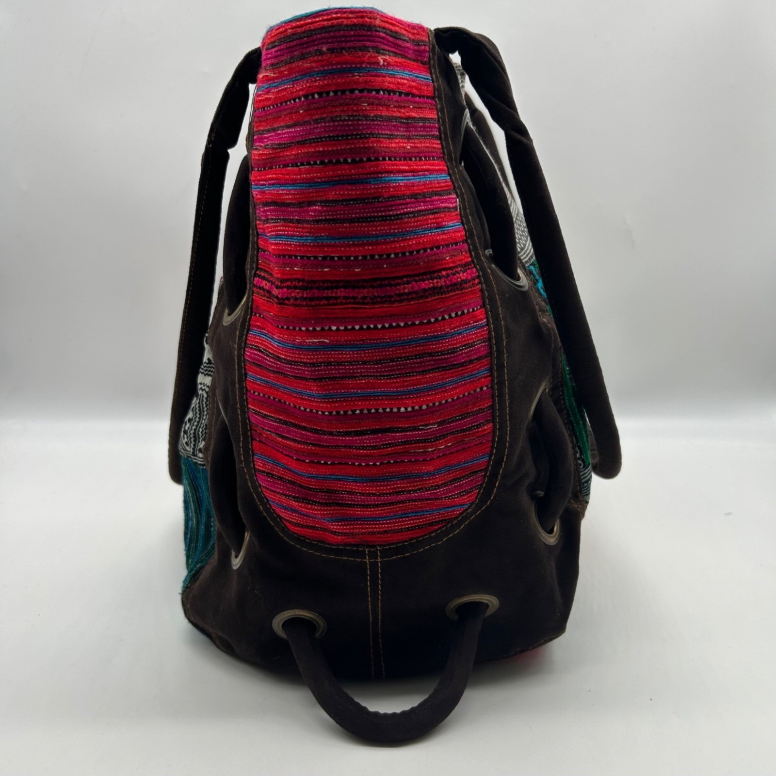Handmade Bohemian- Style Patchwork Backpack - image 3