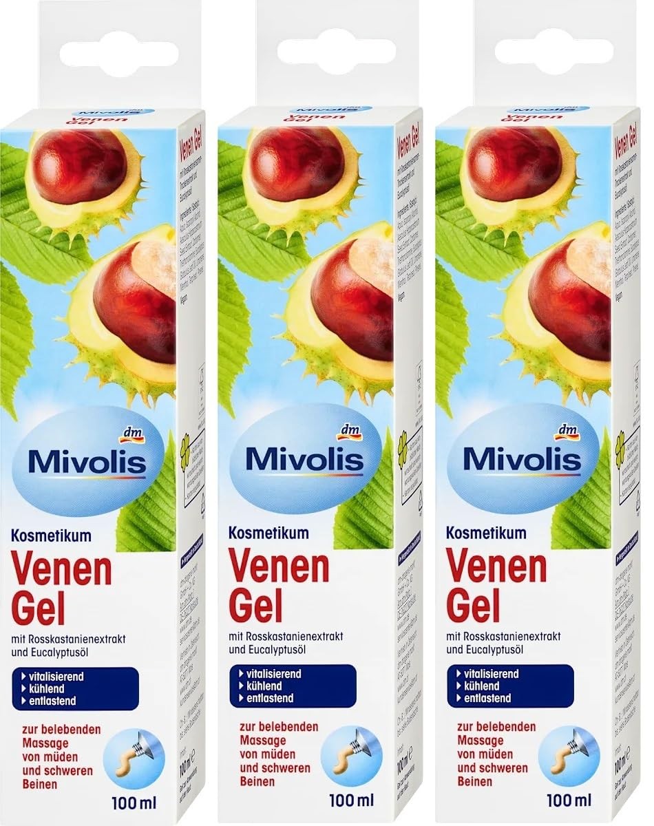 Set 3 Mivolis Venen Gel Ippocastano - Gel Defaticante Gambe Pesanti