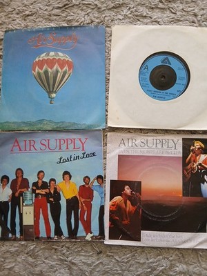 AIR SUPPLY  4  7'' SINGLES - LOST IN LOVE , THE ONE THAT YOU LOVE, EVERY WOMAN 