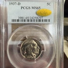 1937-D Buffalo Nickel PCGS MS65 Gold CAC