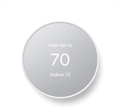 Google Nest Smart Programmable Wi-Fi Thermostat Snow  GA01334-US - Free Shipping