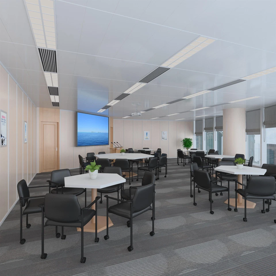 Boss Office Square Back Diamond Stacking Chair with Arm In Black Caressoft - Image 3 of 4