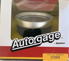 Auto Meter 233908 Autogage 3-34 Tachometer 0-10000 Rpm Black Shift-light