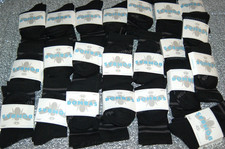 22 Pack Bombas Honeycomb Solids Ankle Socks Unisex Size S - Black